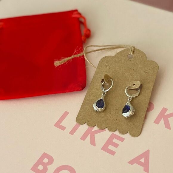 The Inspiration Drop Earrings 925 topaz - Picture 3 of 9